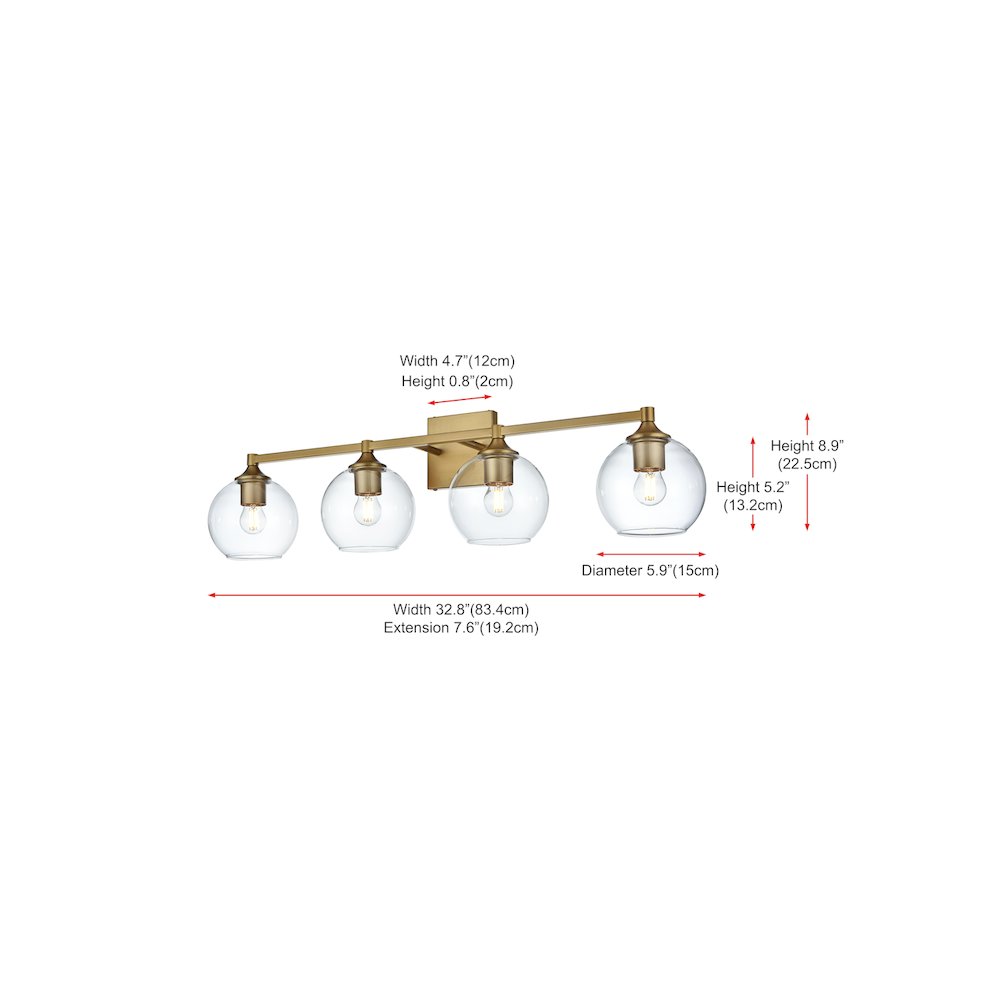 Eero 33 inch Wall Sconce in Satin Gold. Picture 7
