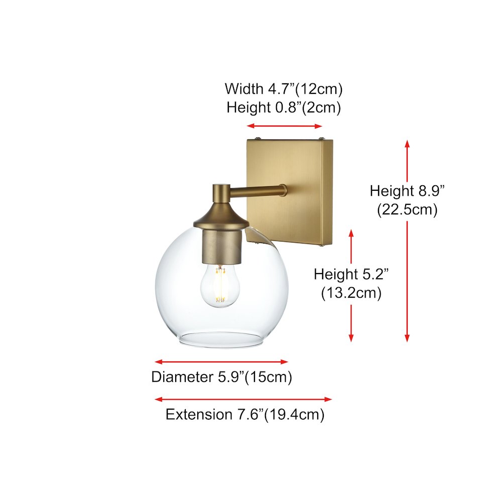 Eero 6 inch Wall Sconce in Satin Gold. Picture 7