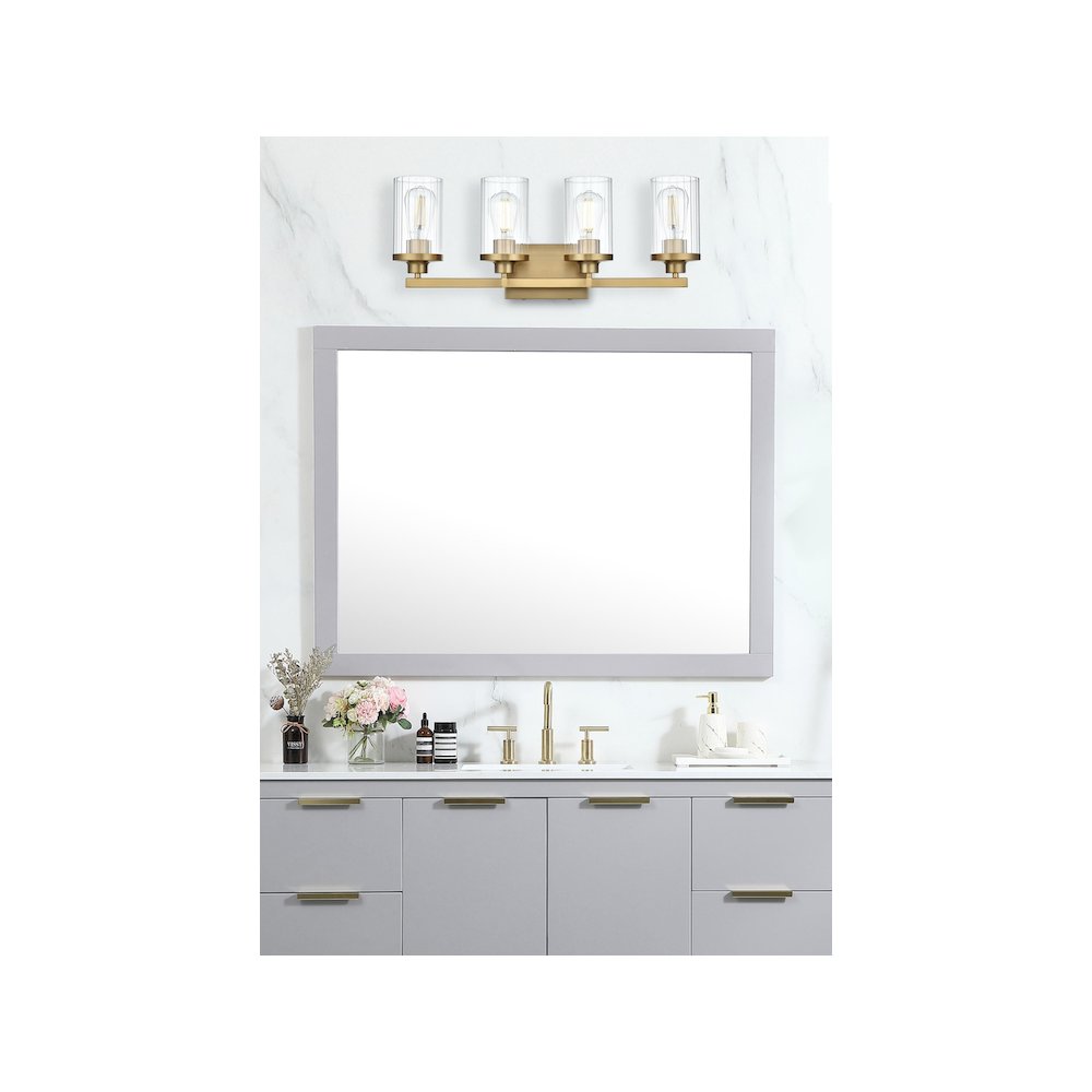 Thane 25 inch Wall Sconce in Satin Gold. Picture 2