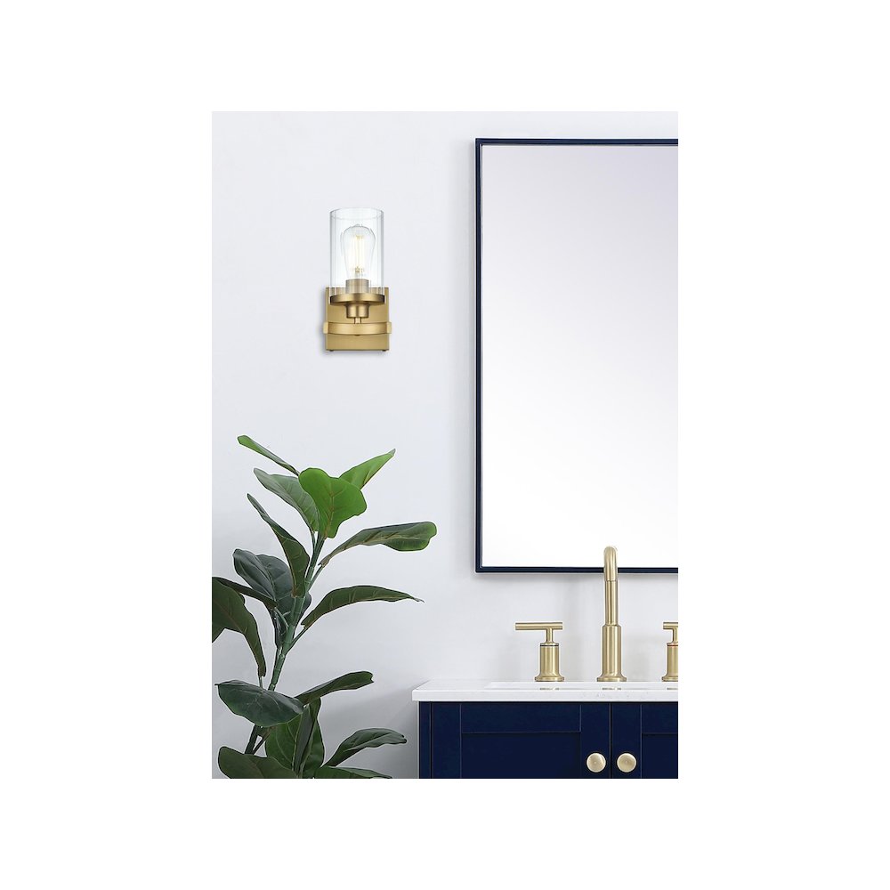 Thane 5 inch Wall Sconce in Satin Gold. Picture 2