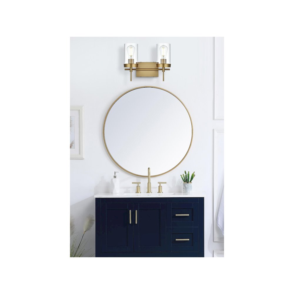 Taryin 14 inch Wall Sconce in Satin Gold. Picture 2