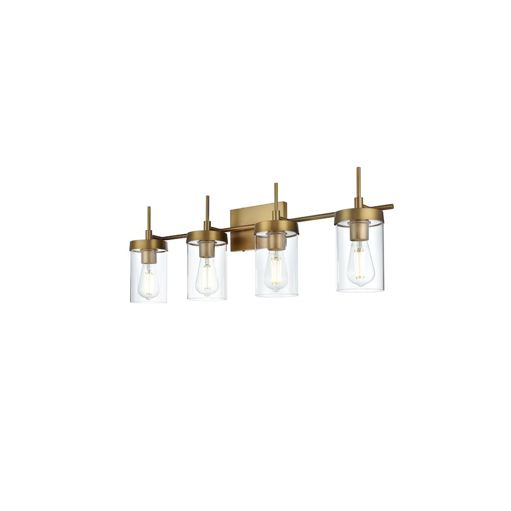 Taryin 32 inch Wall Sconce in Satin Gold. Picture 3