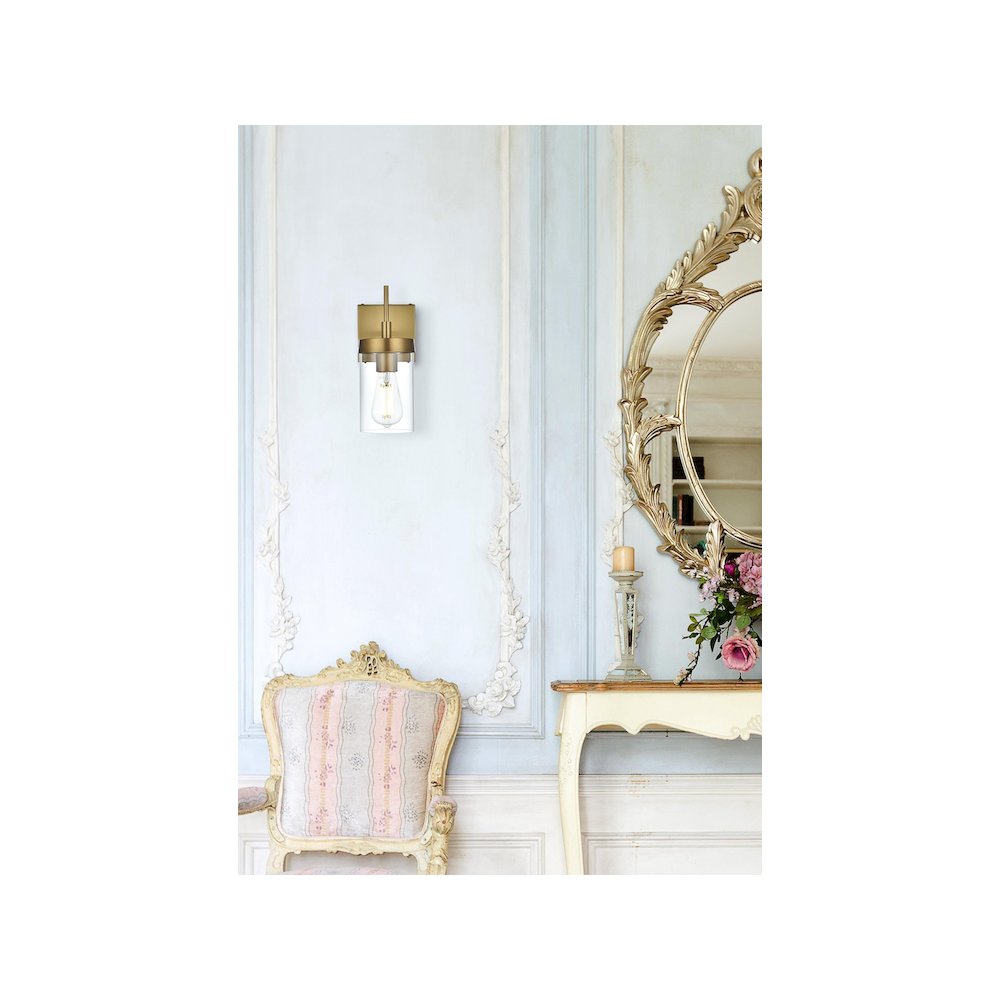 Taryin 4.5 inch Wall Sconce in Satin Gold. Picture 2