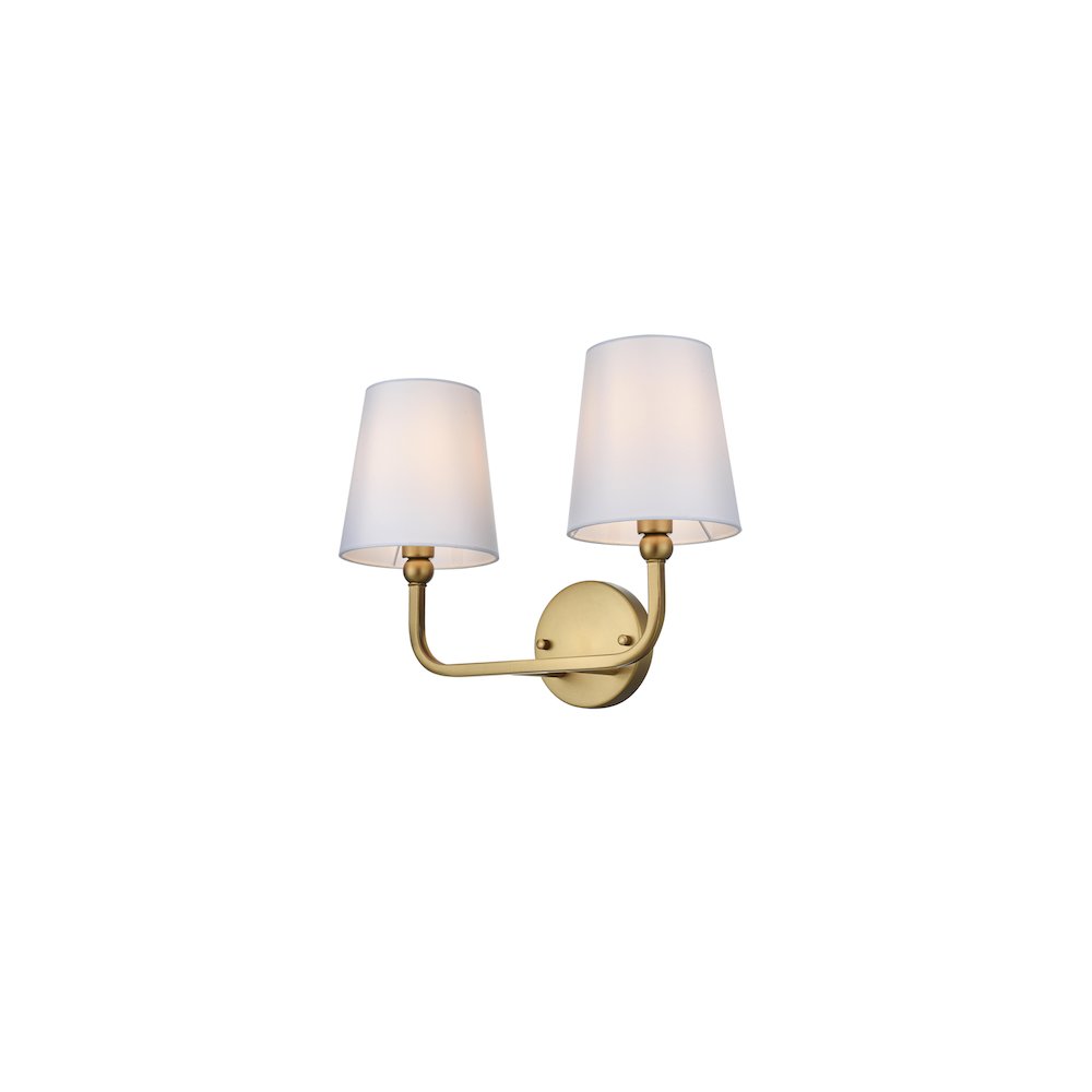 Senna 16 inch Wall Sconce in Satin Gold. Picture 3