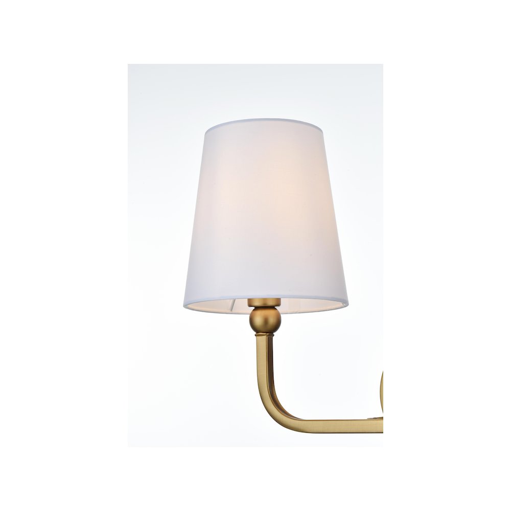 Senna 16 inch Wall Sconce in Satin Gold. Picture 4
