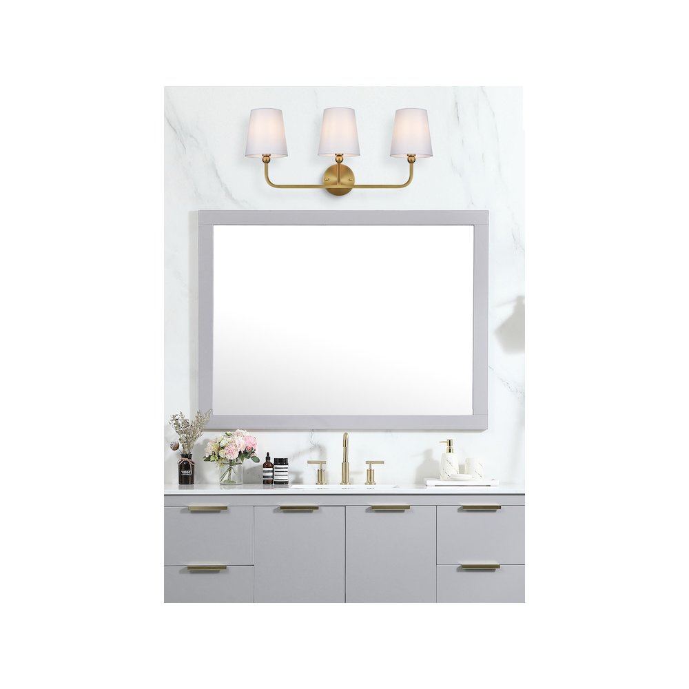 Senna 26 inch Wall Sconce in Satin Gold. Picture 2