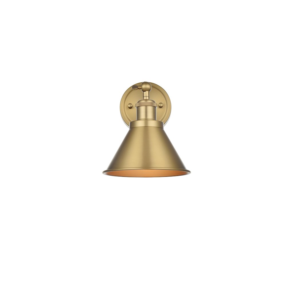Vaman 7 inch Wall Sconce in Satin Gold. Picture 1