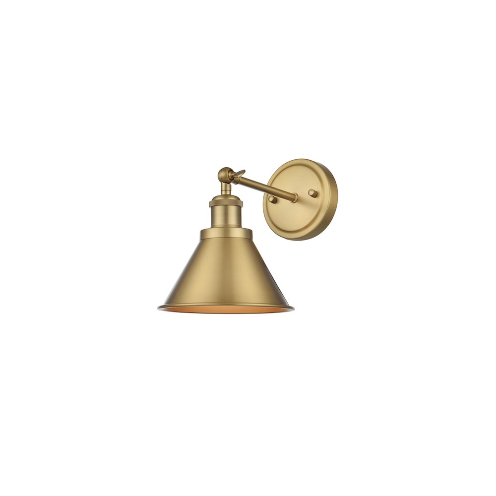 Vaman 7 inch Wall Sconce in Satin Gold. Picture 3