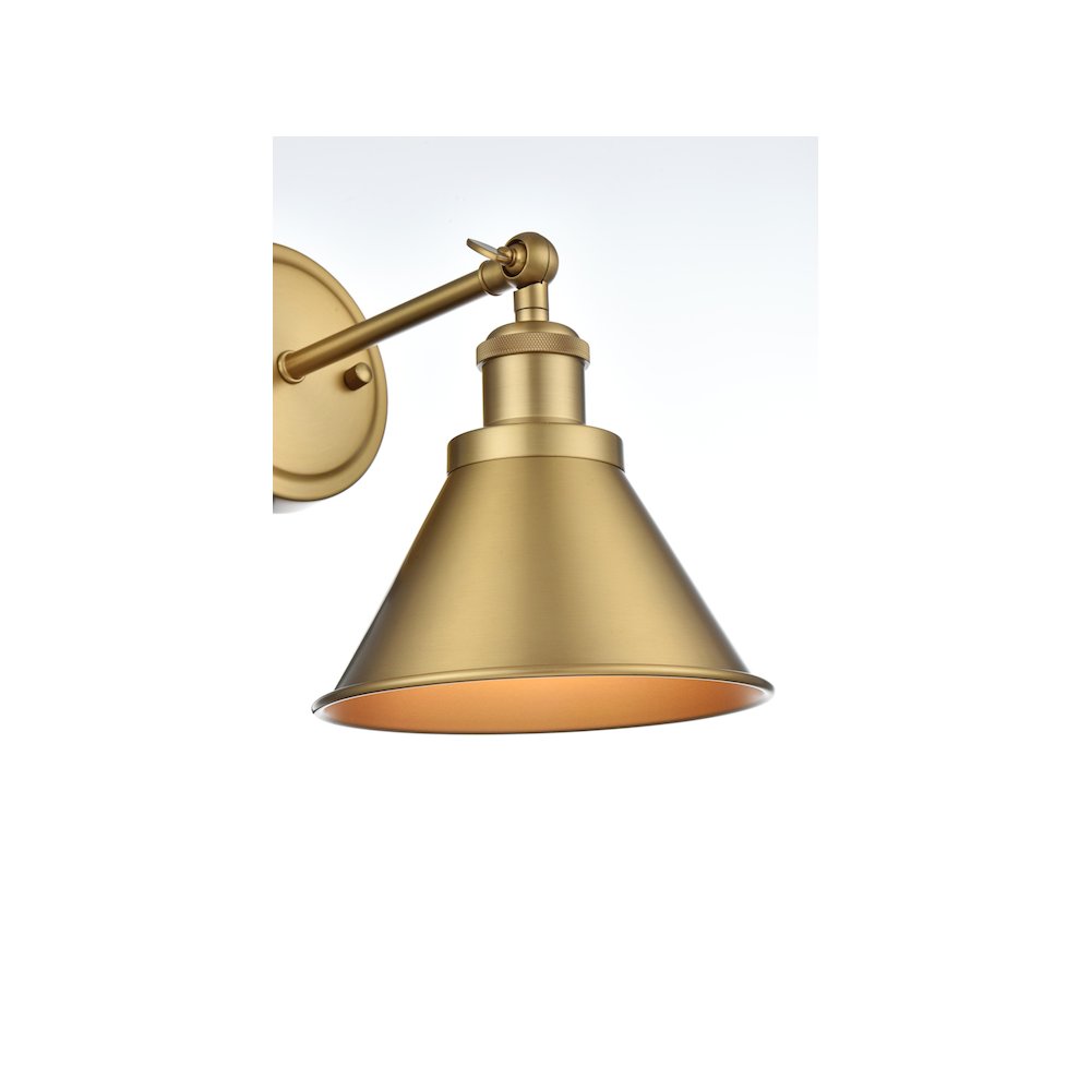 Vaman 7 inch Wall Sconce in Satin Gold. Picture 4