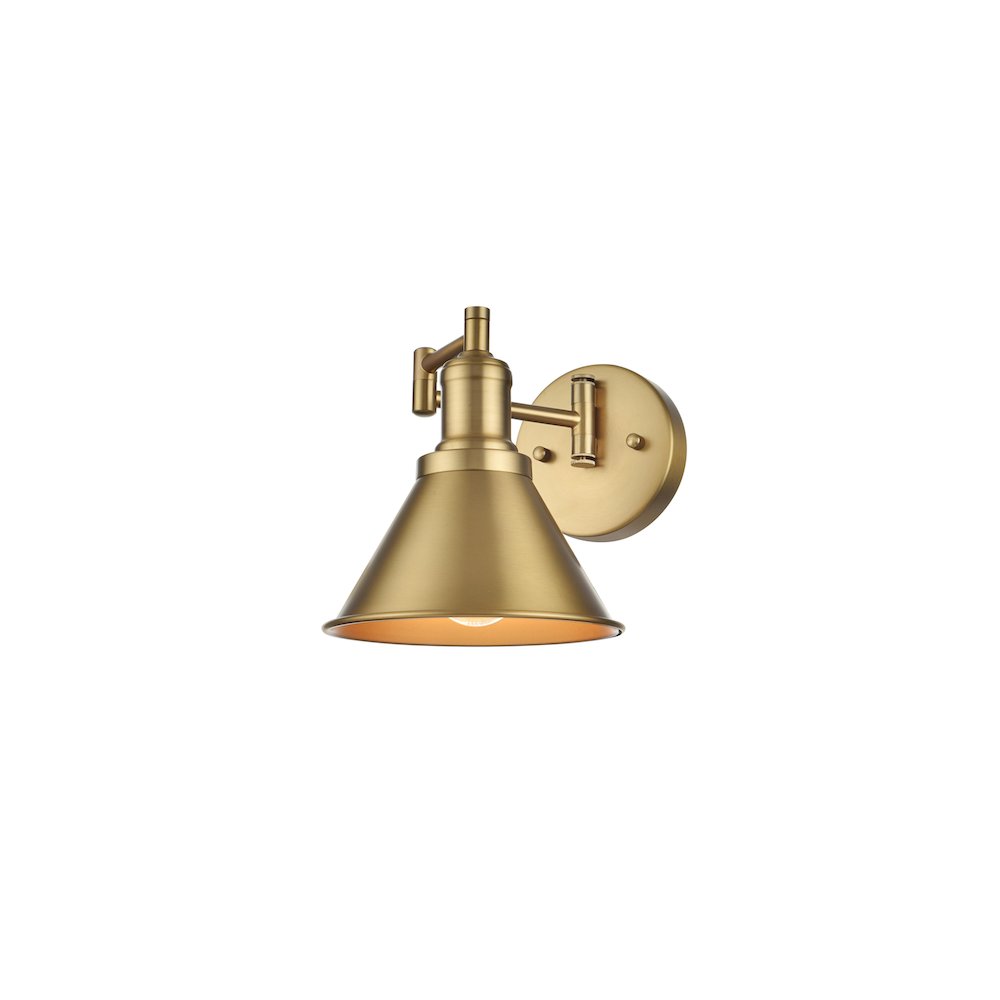 Varden 7 inch Wall Sconce in Satin Gold. Picture 3