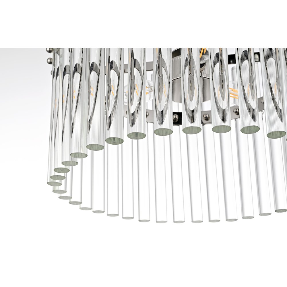 Paulina16 Inch Chandelier In Polished Nickel. Picture 4