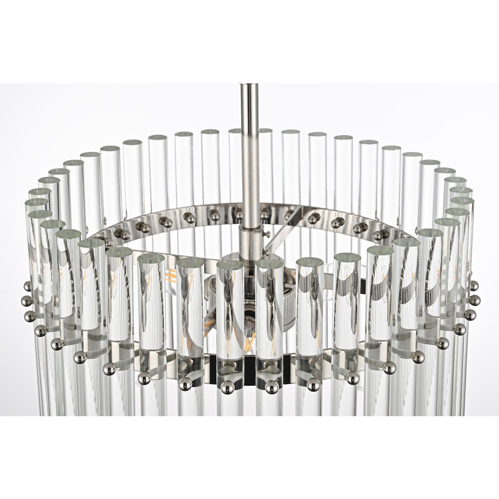 Paulina16 Inch Chandelier In Polished Nickel. Picture 5