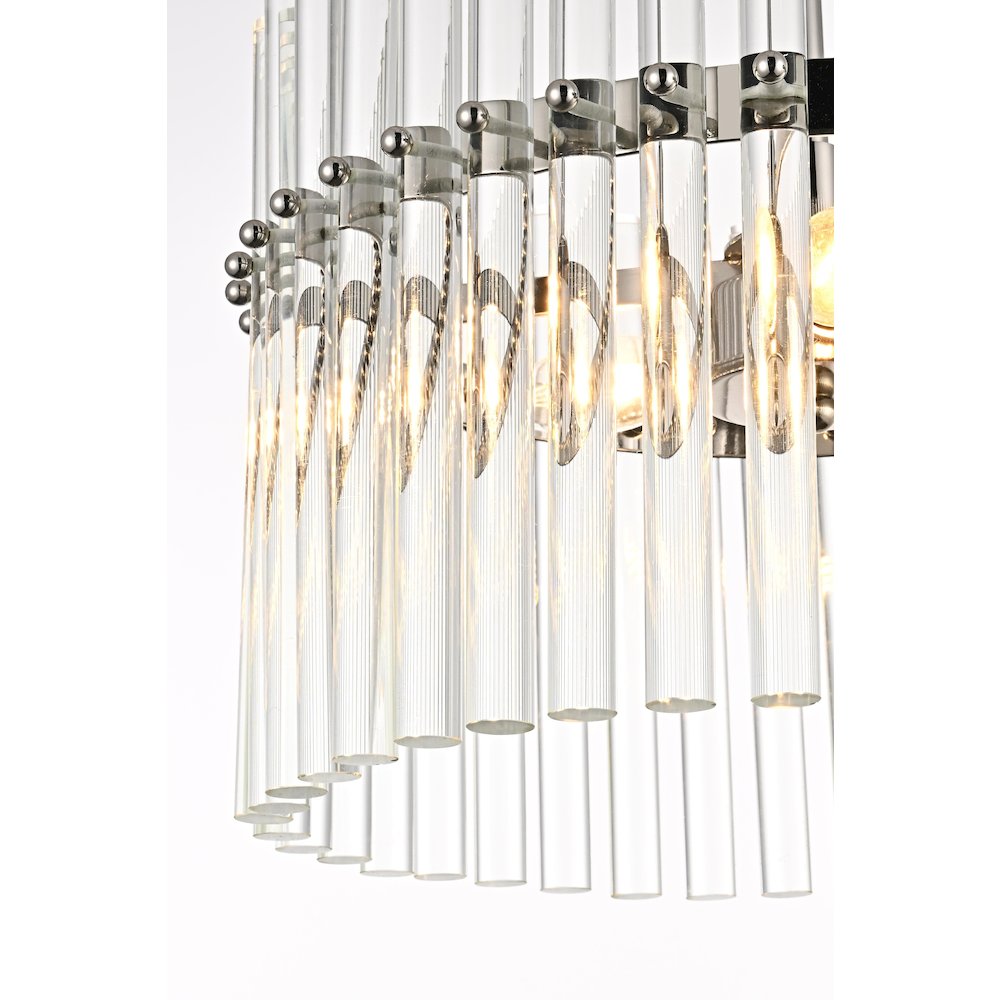 Paulina16 Inch Chandelier In Polished Nickel. Picture 6