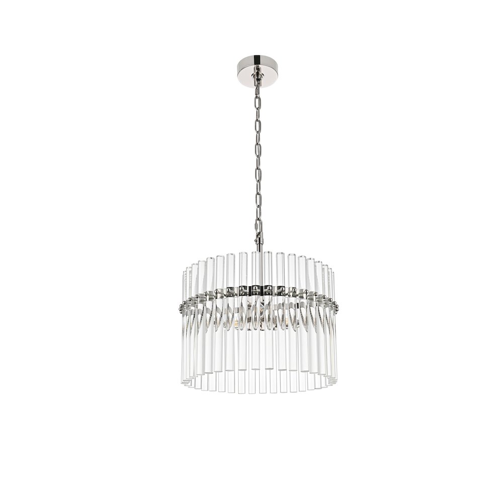 Paulina16 Inch Chandelier In Polished Nickel. Picture 7