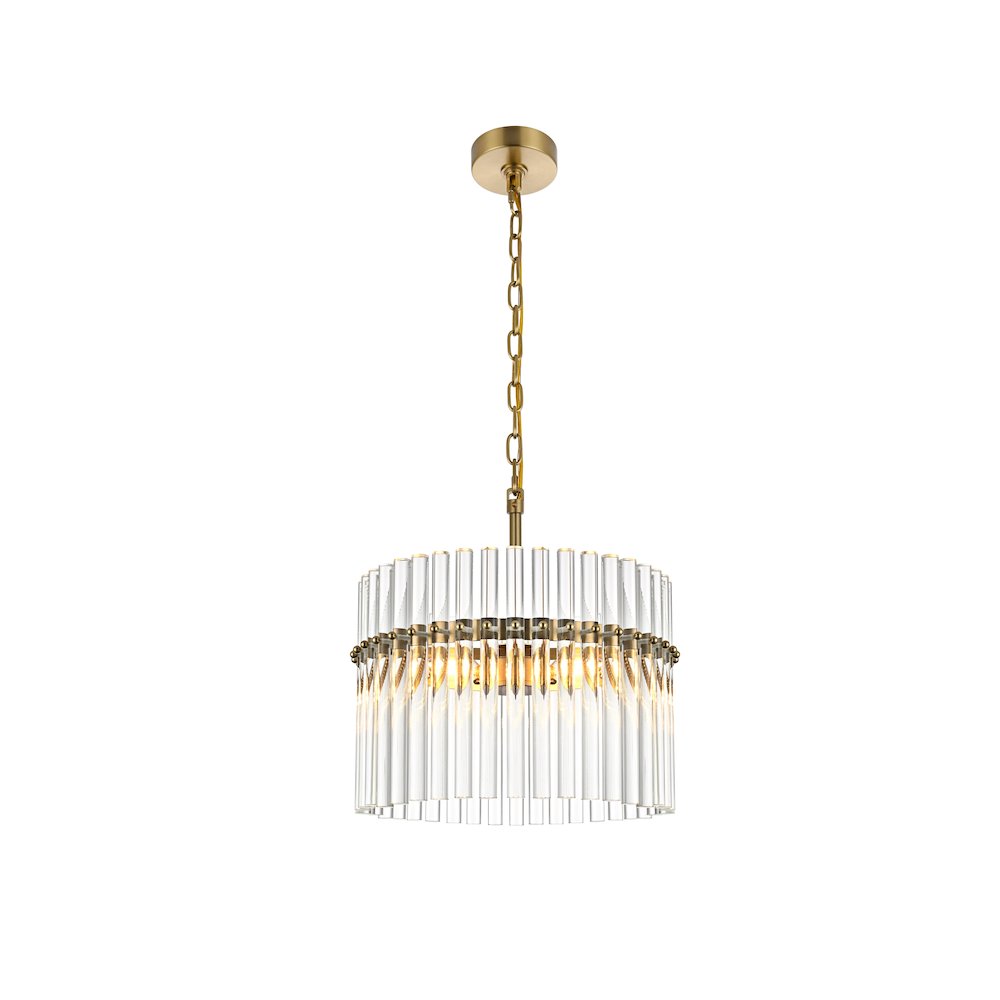 Paulina 16 Inch Chandelier In Satin Gold. Picture 1