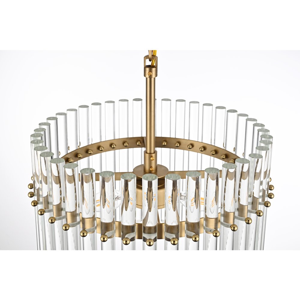 Paulina 16 Inch Chandelier In Satin Gold. Picture 5