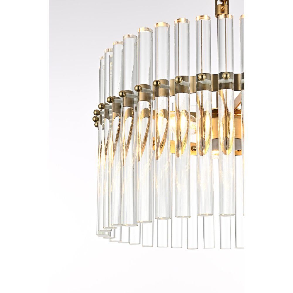 Paulina 16 Inch Chandelier In Satin Gold. Picture 6