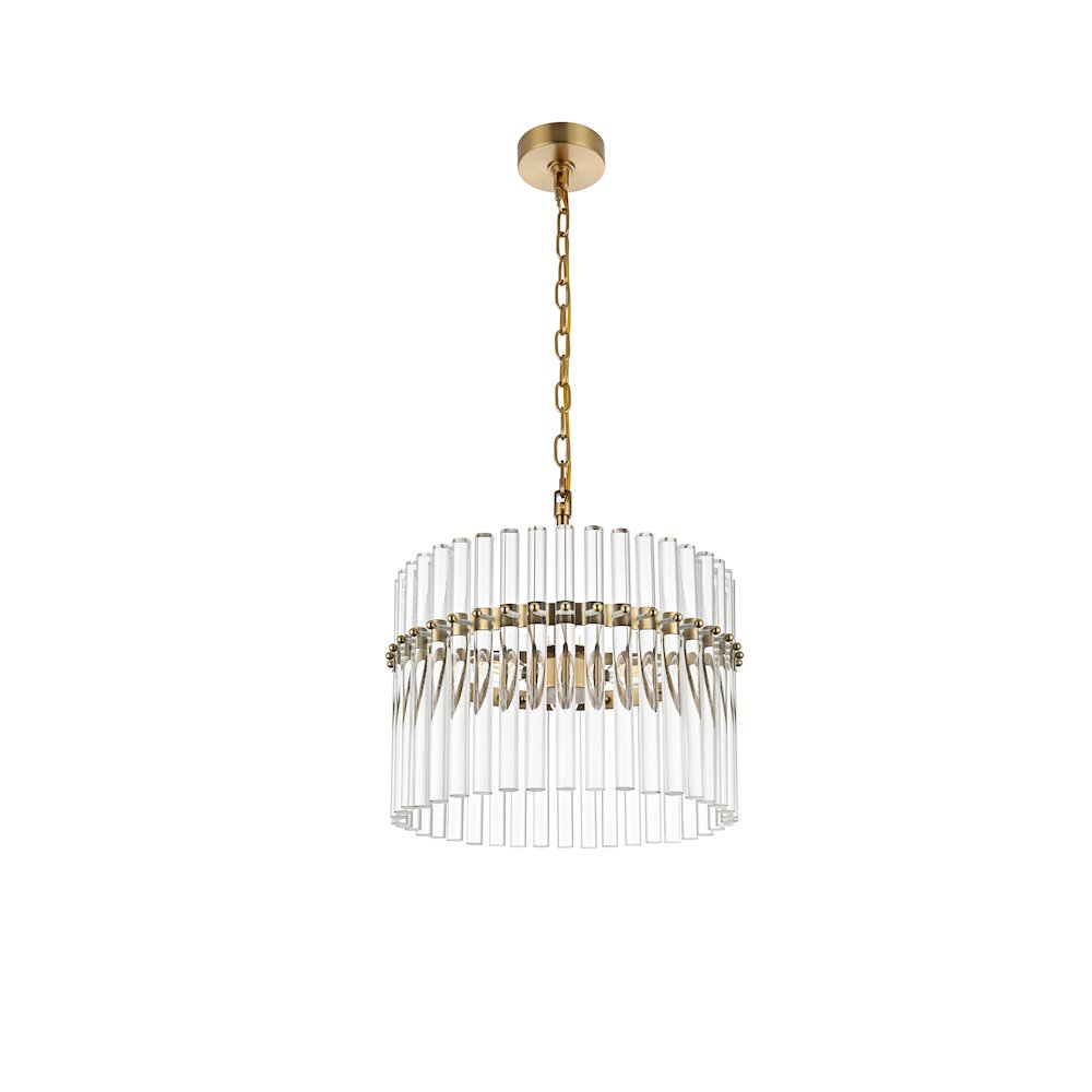 Paulina 16 Inch Chandelier In Satin Gold. Picture 7