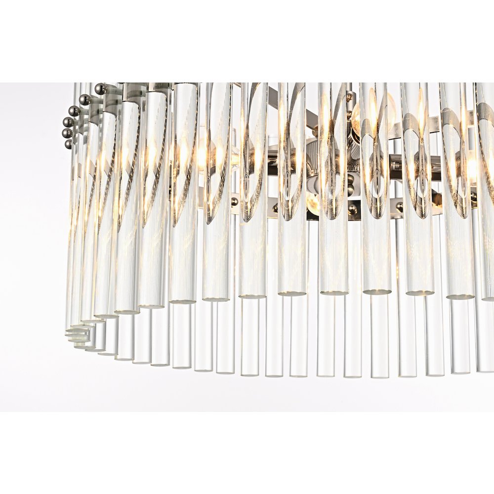 Paulina 20 Inch Chandelier In Polished Nickel. Picture 4