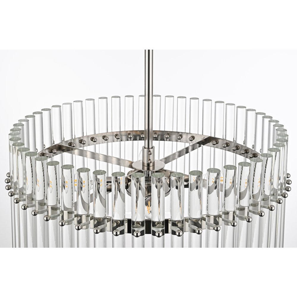 Paulina 20 Inch Chandelier In Polished Nickel. Picture 5