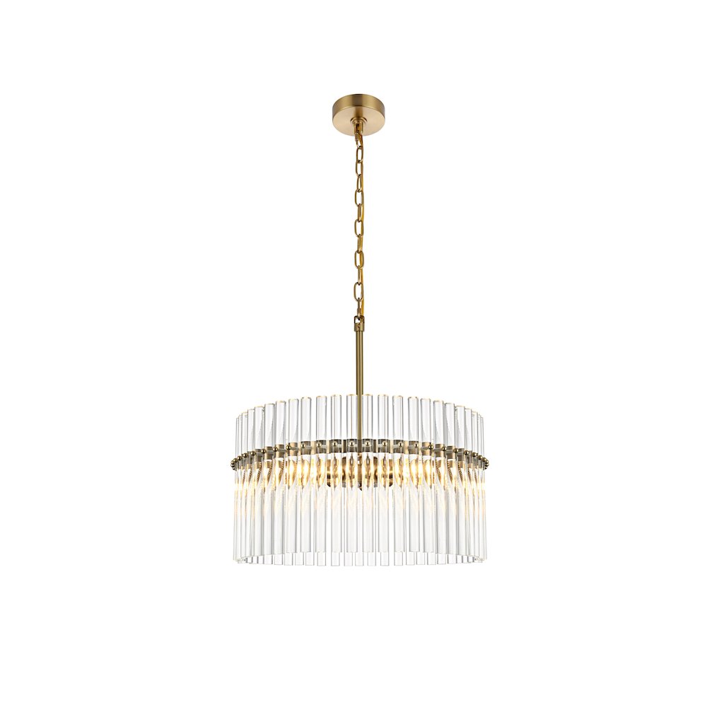 Paulina 20 Inch Chandelier In Satin Gold. Picture 1
