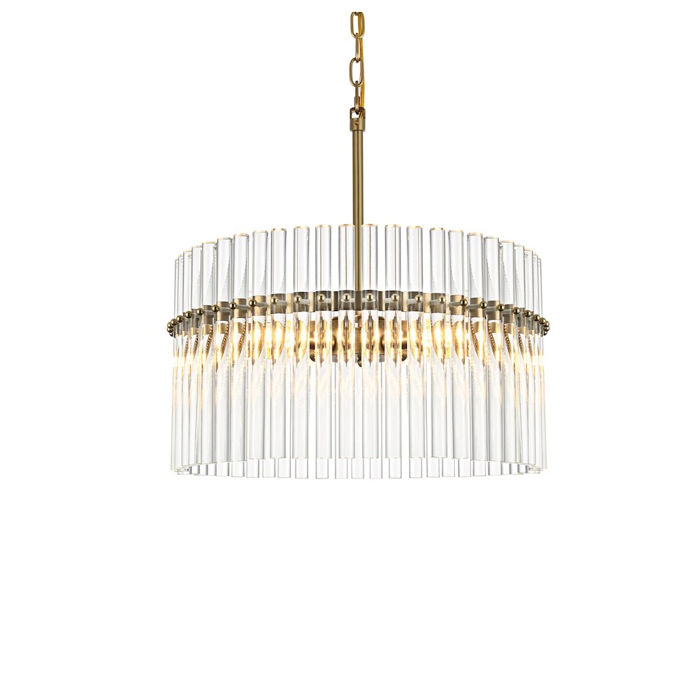 Paulina 20 Inch Chandelier In Satin Gold. Picture 3