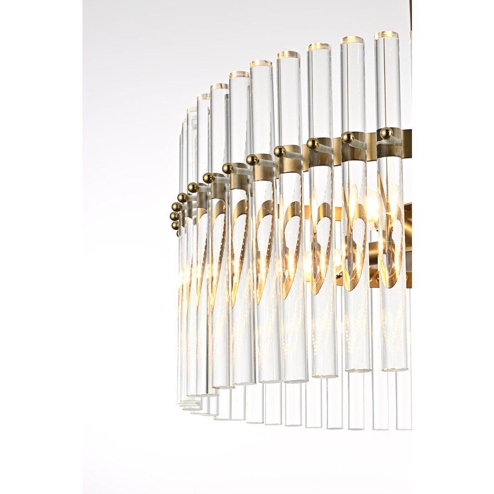 Paulina 20 Inch Chandelier In Satin Gold. Picture 4