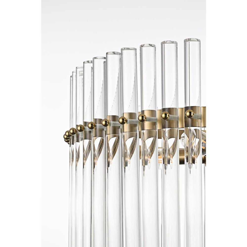 Paulina 20 Inch Chandelier In Satin Gold. Picture 6