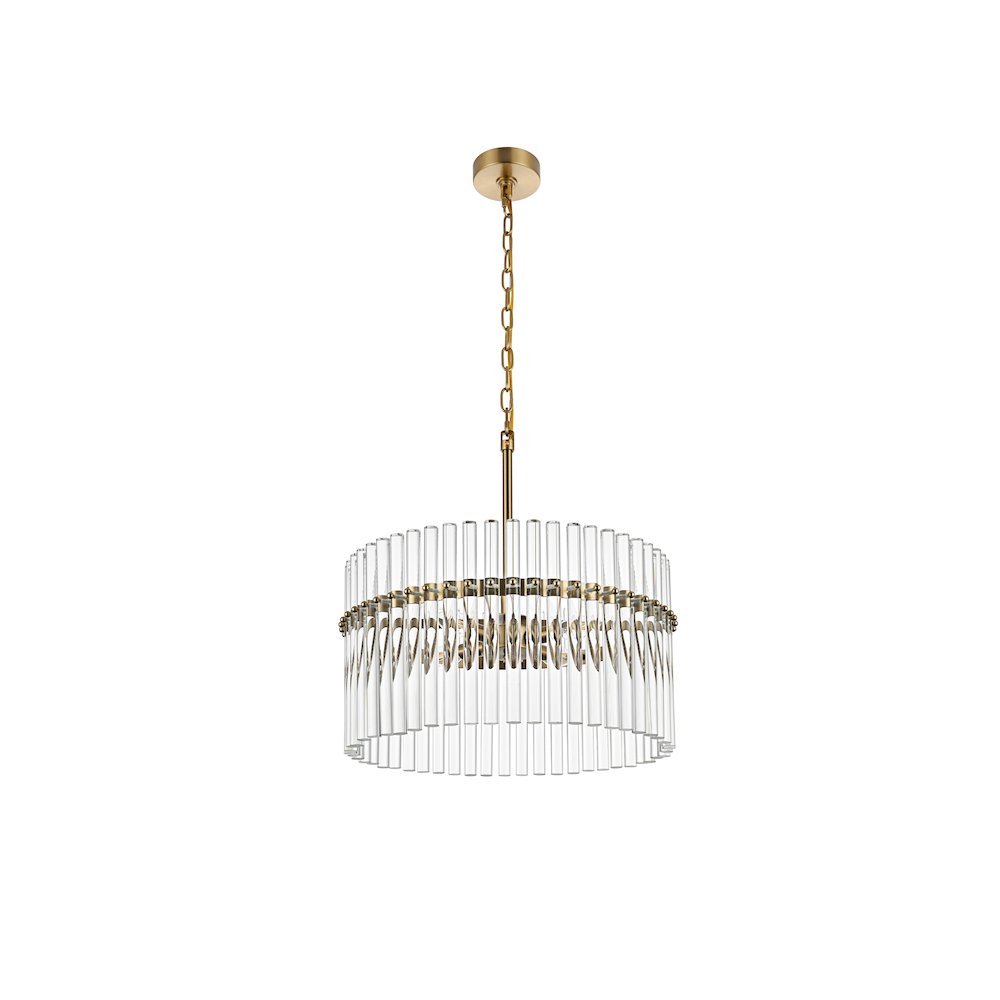 Paulina 20 Inch Chandelier In Satin Gold. Picture 7