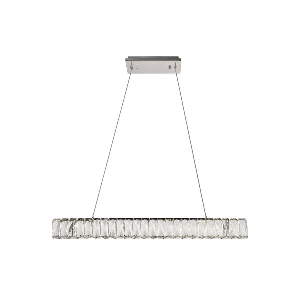 Monroe Integrated LED chip light Chrome Chandelier Clear Royal Cut Crystal. Picture 1