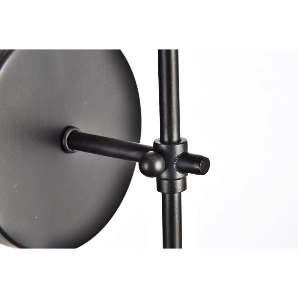 Mel Collection Wall Sconce D5.5 H15 Lt:1 Black Finish. Picture 3
