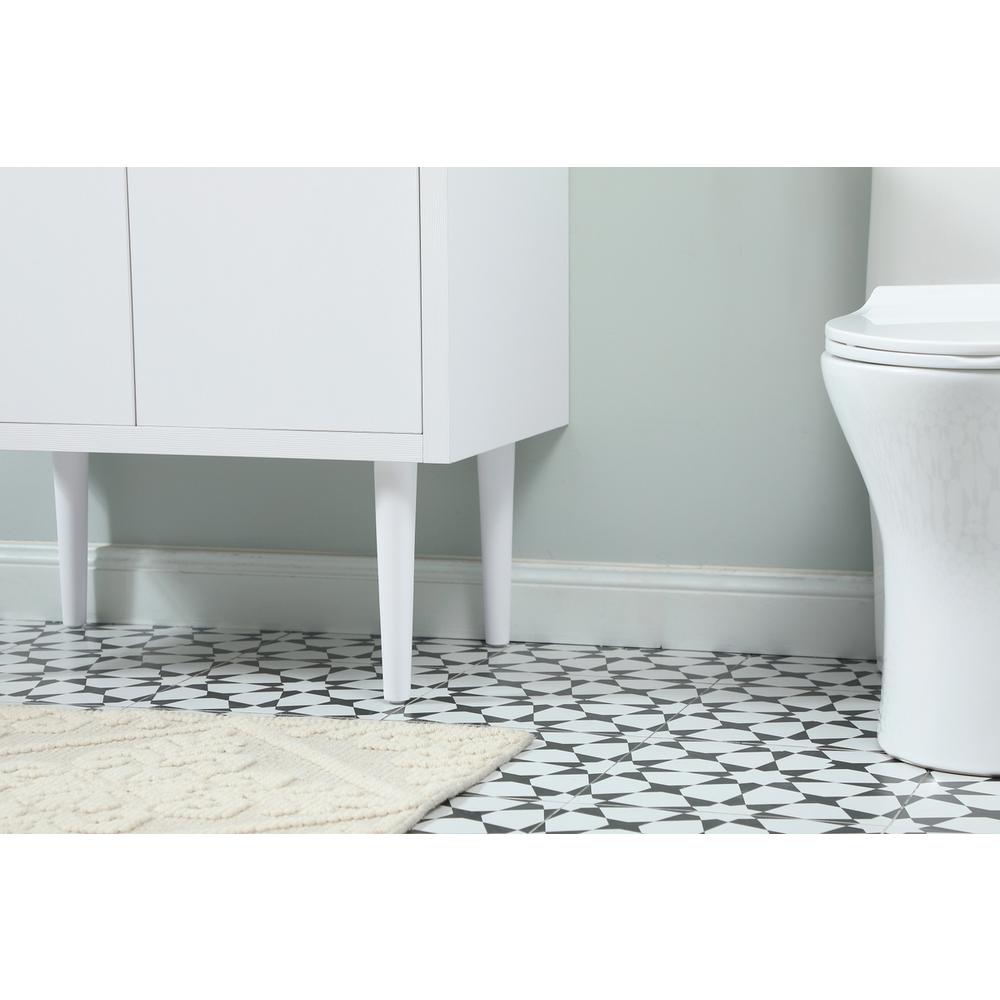 30 inch Single bathroom vanity in white. Picture 9