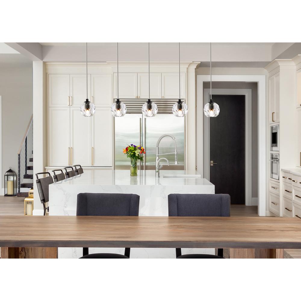 Eren 5 lights Black pendant. Picture 6