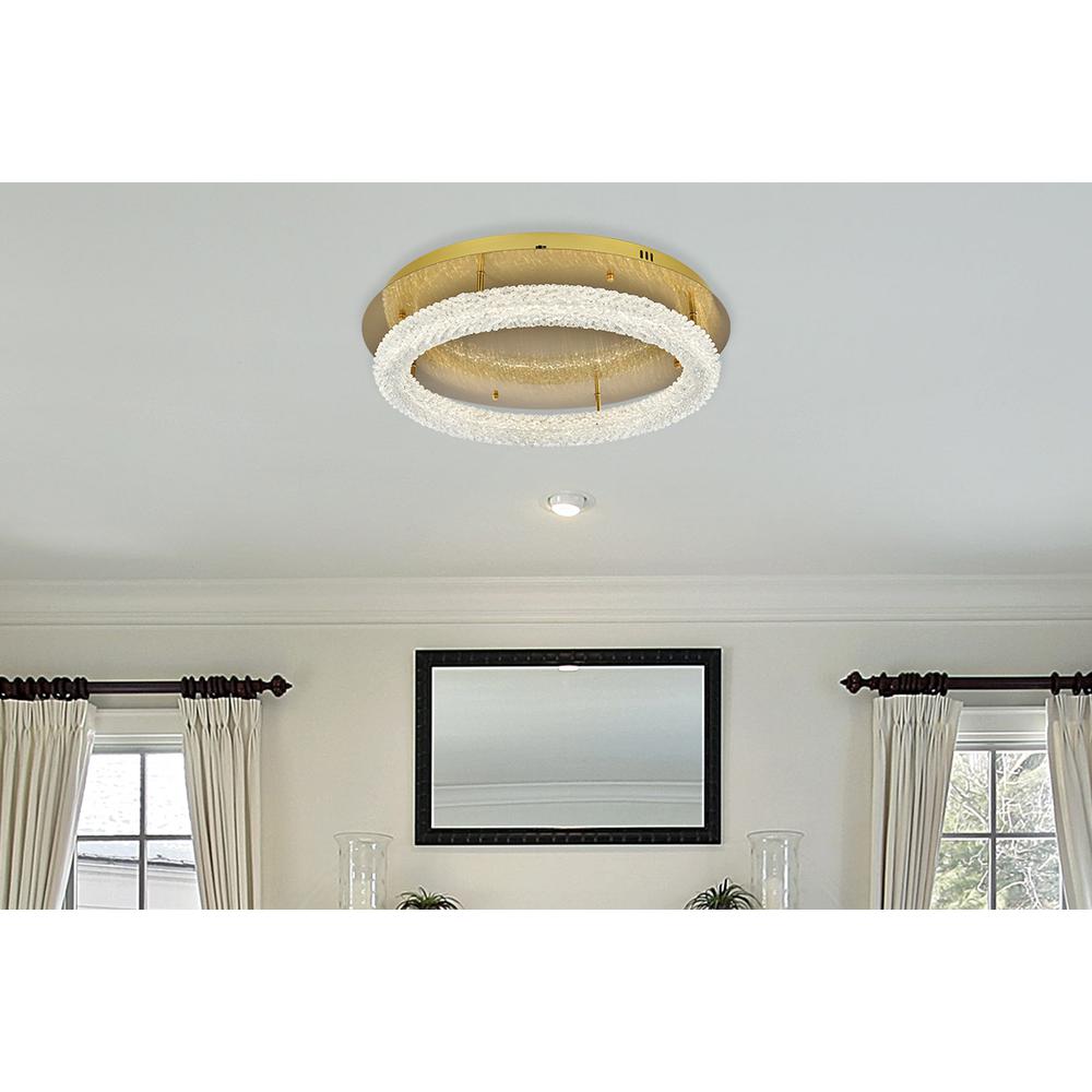 Bowen 26 inch Adjustable LED Flush Mount in Satin Gold. Picture 10
