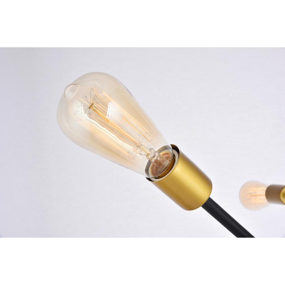 Axel 6 Lights Black Pendant. Picture 5