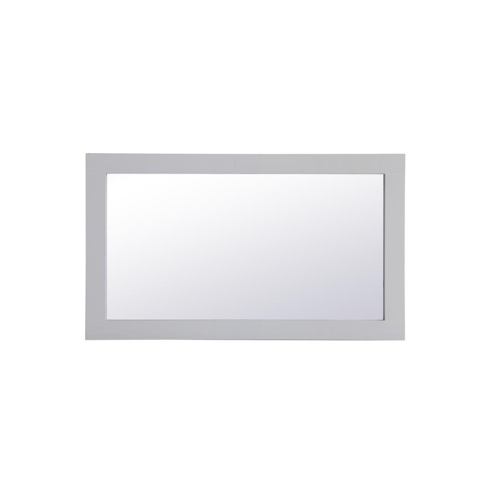 Aqua rectangle vanity mirror 18 inch in Grey. Picture 6
