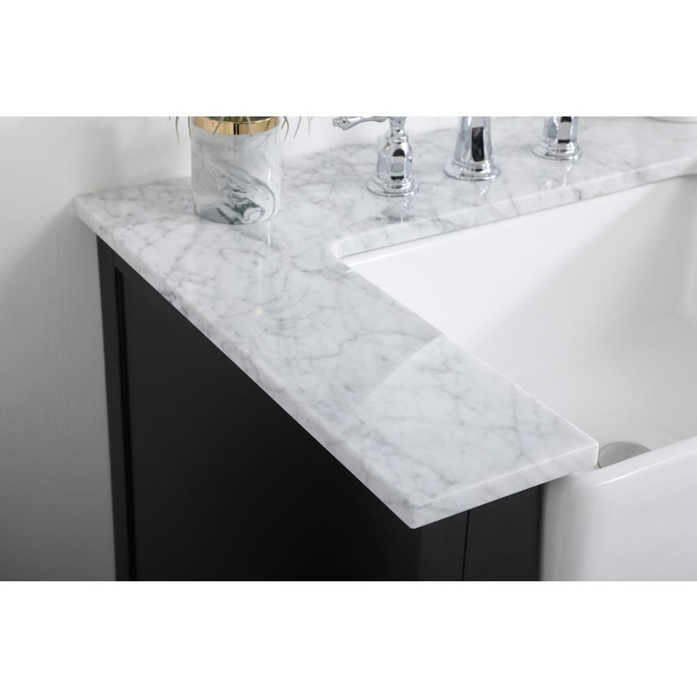 42 inch Single bathroom vanity in black. Picture 5