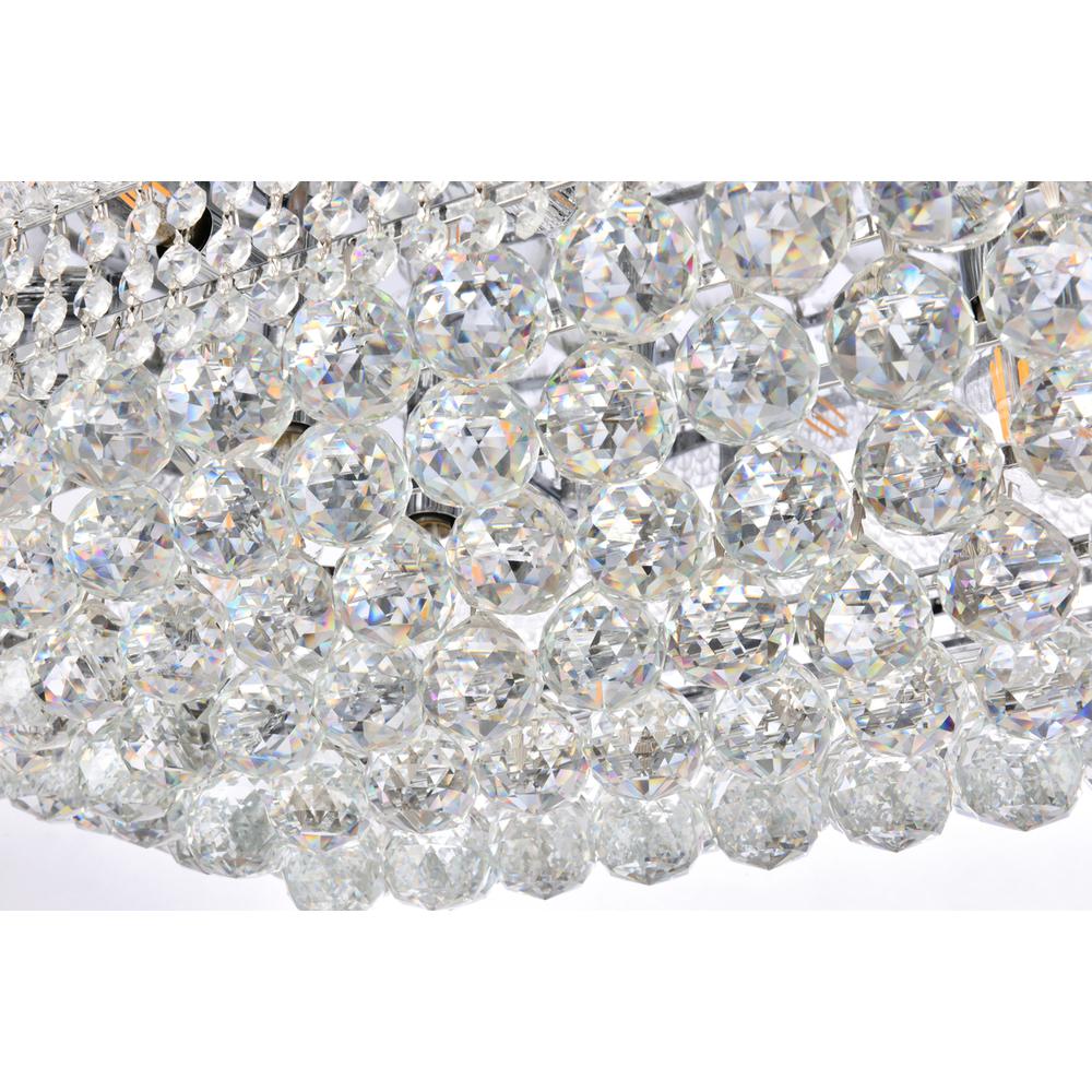 Primo 18 light Chrome Flush Mount Clear Royal Cut Crystal. Picture 5