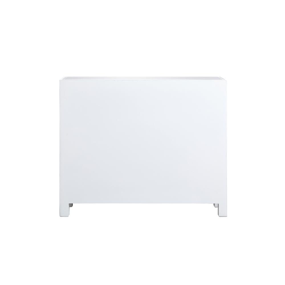 38 inch mirrored end table in white. Picture 10