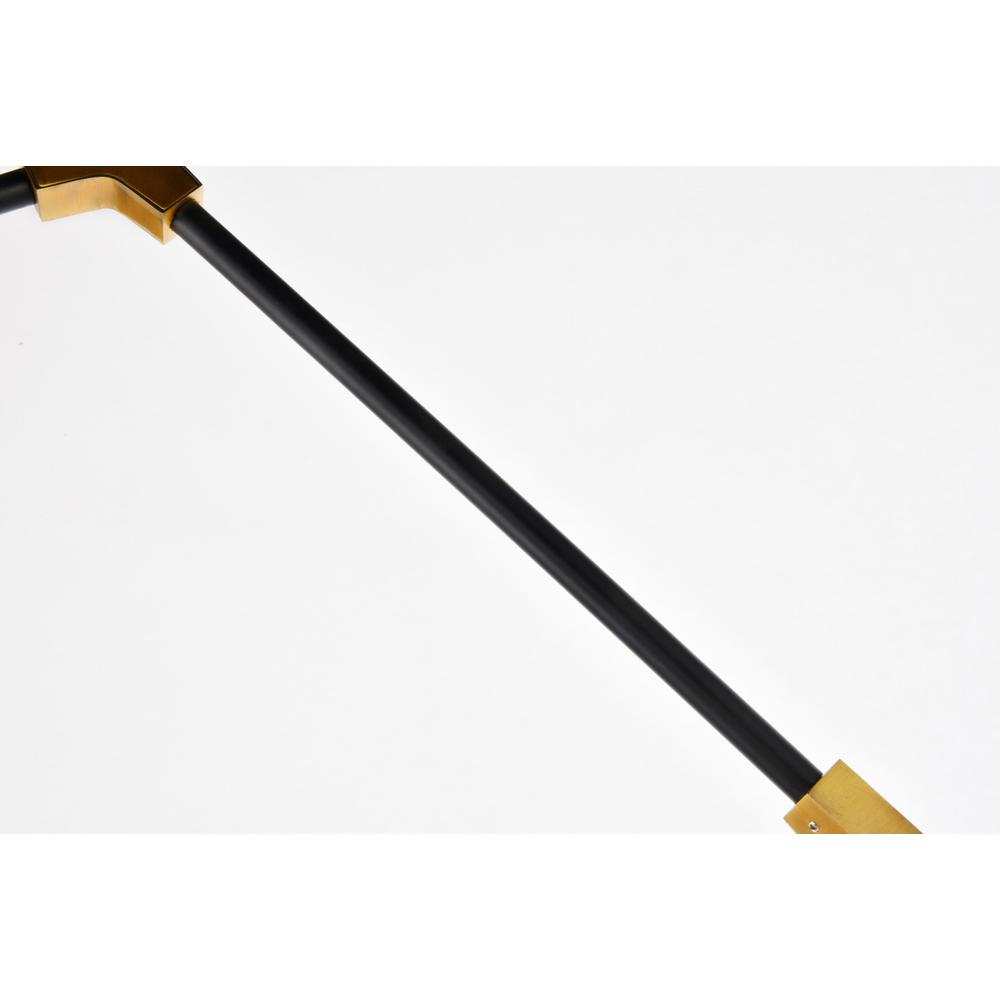 Cavoli 11 light in Light Antique Brass and Flat Black Pendant. Picture 5