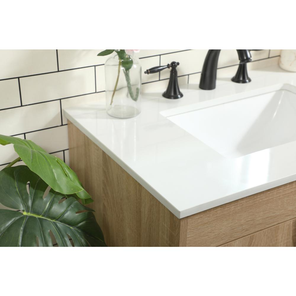 30 inch Single bathroom vanity in mango wood. Picture 5