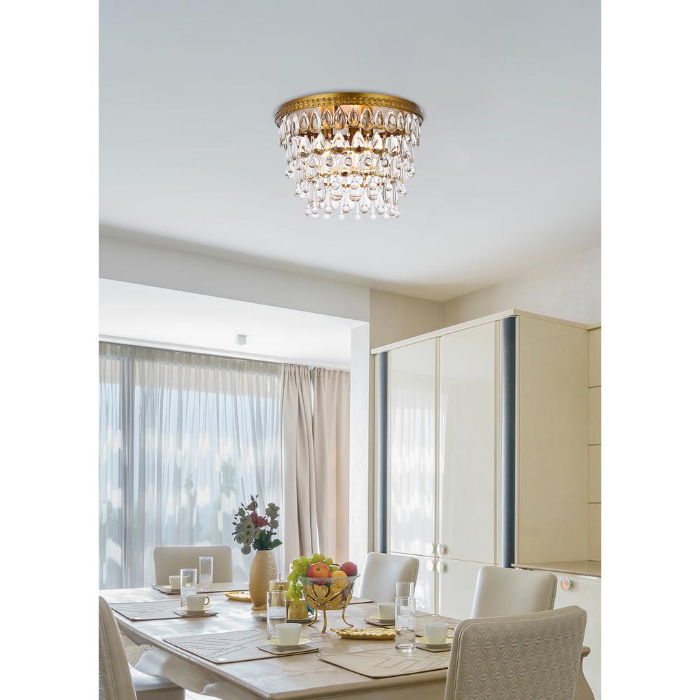 Nordic 3 lights brass flush mount. Picture 7