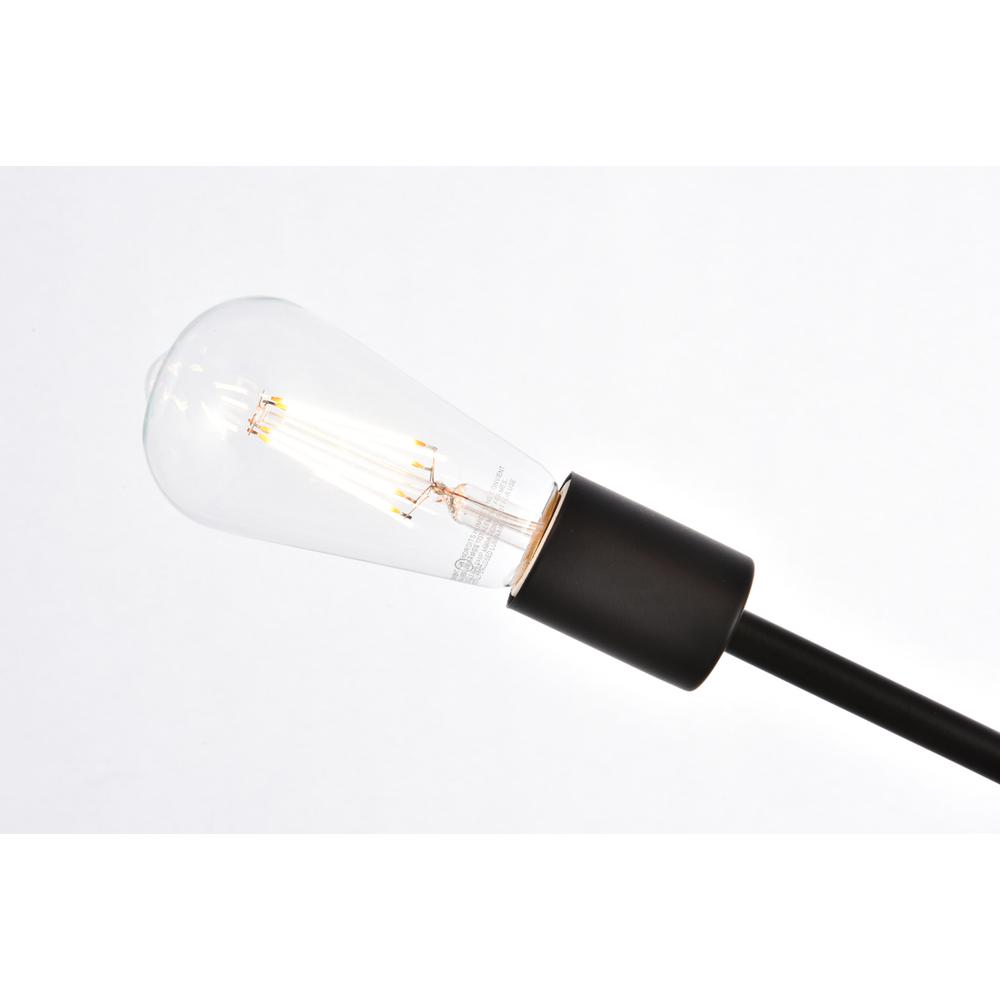 Axel 6 lights black pendant with chain. Picture 5