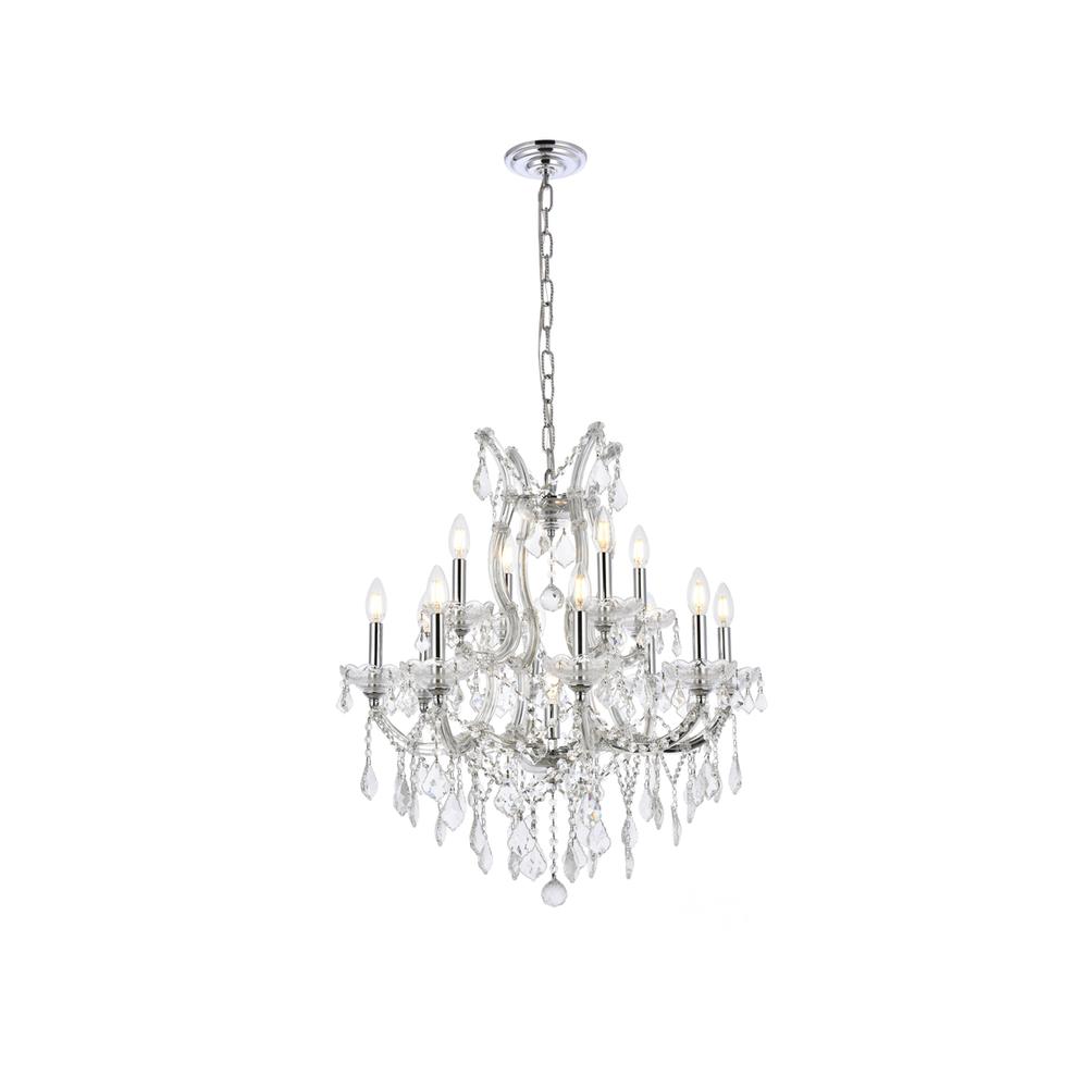 Maria Theresa 13 light Chrome Chandelier Clear Royal Cut Crystal. Picture 1