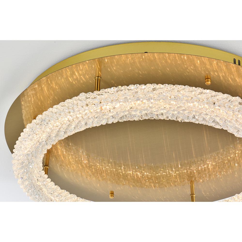Bowen 26 inch Adjustable LED Flush Mount in Satin Gold. Picture 4
