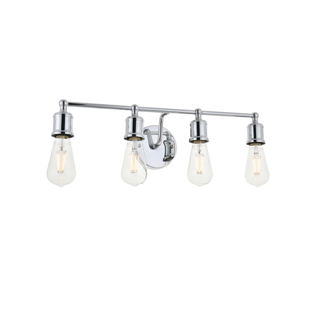 Serif 4 light chrome Wall Sconce. Picture 6