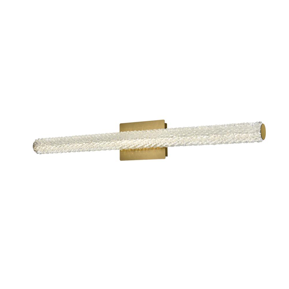 Bowen 36 inch Adjustable LED Wall Sconce in Satin Gold. Picture 3