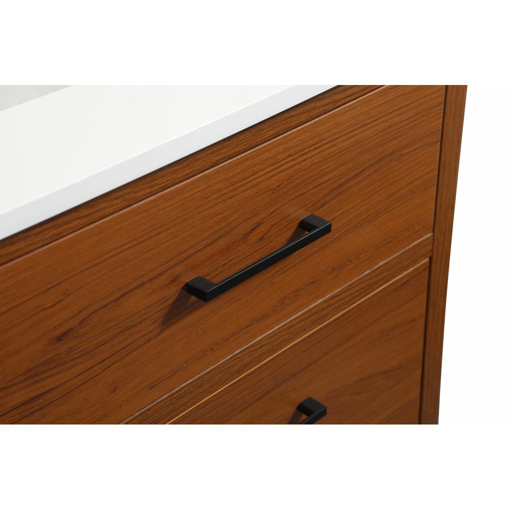 42 inch Single bathroom vanity in teak. Picture 12