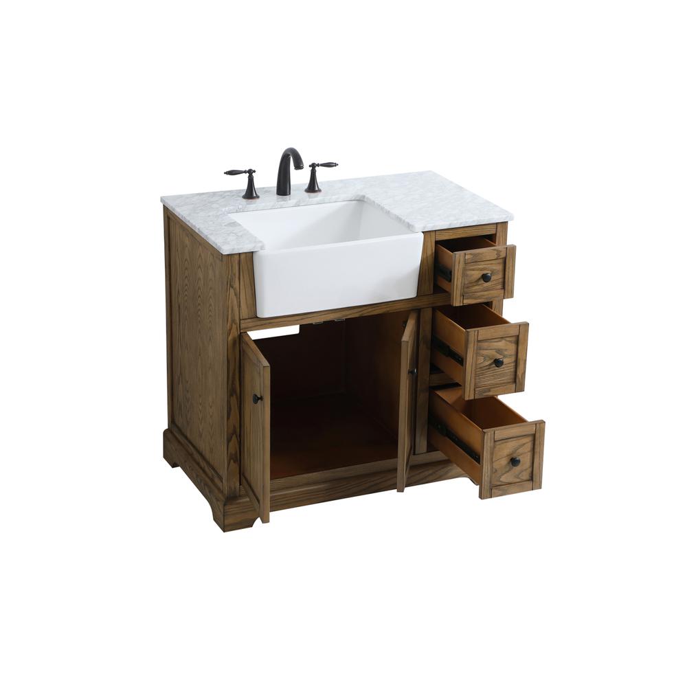 36 inch Single bathroom vanity in driftwood. Picture 9