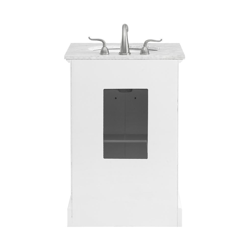 24 In. Single Bathroom Vanity Set In White. Picture 12